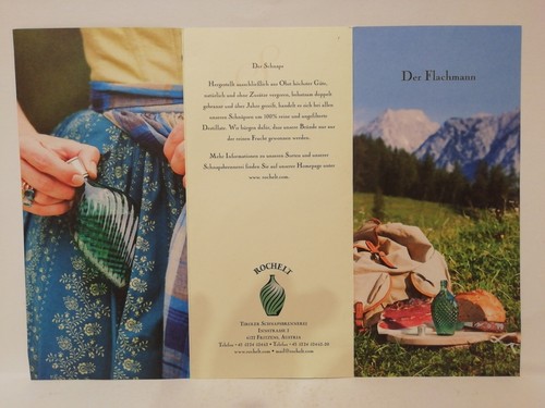 Falt prospekt flachmann - falt-prospekt, "flachmann"