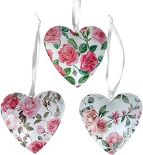 Metall-Herzen 3er-Set
