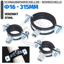 Rohrschellen 16mm - 315mm
