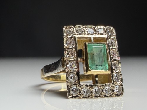 Art déco ring 750 gold - art-déco-ring,