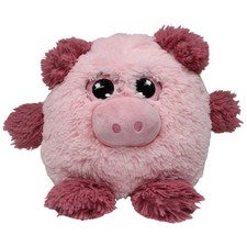 Sunkid Schwein mit Glitzeraugen, rund Kuscheltier 20cm Gebraucht