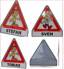 Achtung schild namensschild - schild,