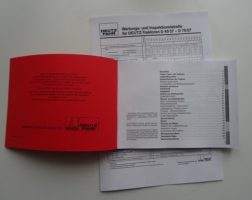 Betriebsanleitung deutz 4007 - betriebsanleitung,