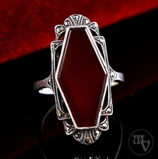 925 Silber Damenring mit Achat