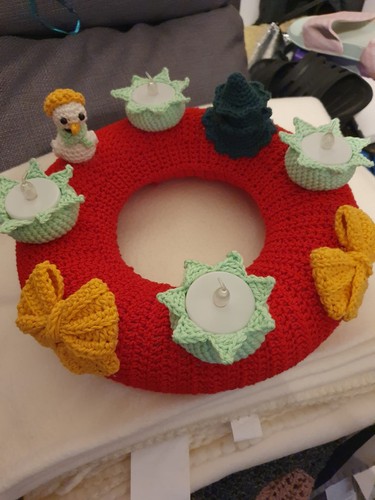 Adventskranz adventsgesteck - adventskranz,