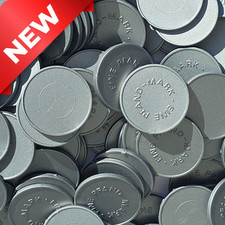 2000 Stück Wertmarken Einkaufswagenchips Pfandmarken Biermarke Event Silber