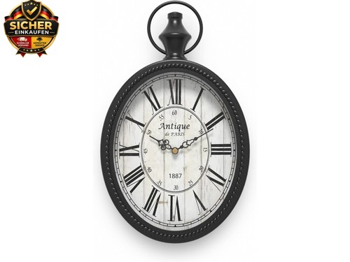 Kleine retro ovale wanduhr - kleine,