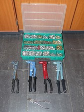 4x Blindnietzange Nietzange Gesipa NTX Blindnieten Nieten Annietmuttern Kasten