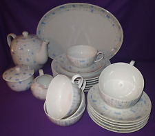 Arzberg Form 1495 Gretsch *** Gittermuster blau *** KOMPLETTES SERVICE ***