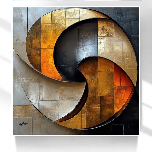 Leinwand bild abstrakt - leinwand,