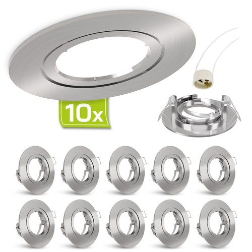 10x einbaustrahler rahmen - 10x,