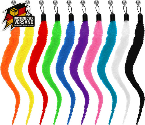 Katzenspielzeug wurm bunt - -,