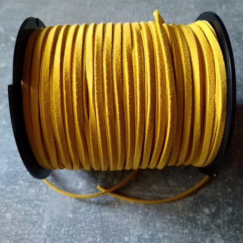Alcantaraband gelb 90m - neu, und