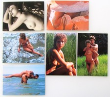 Kleine Sammlung mit 6 Erotik Erotica Postkarten Nackt Nude Women Girls Postcards