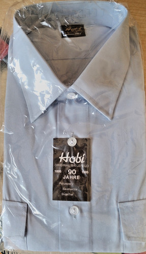 Herren oberhemd blau langarm - herren, -langarm