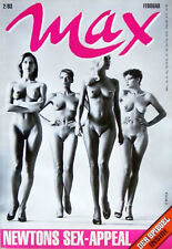 Max Lifestyle Magazin - Heft 02/1993 mit Titelstory: Helmut Newtons Sex-Appeal