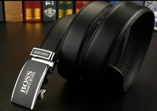 BOSS AUTOMATIK GÜRTEL HERREN GÜRTEL SCHWARZ AUTOMATIK GR 120 NEU BOSS BELT