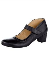42 8 43 9  the bird Pumps Spangenpumps Leder mit Lederlaufsohle schwarz