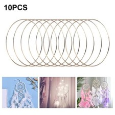 10STK Metallringe zum Basteln Deko Hochzeit Traumfängerskranz Aufhängen 15cm DEU