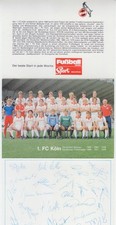 Köln autogrammkarte - fc,