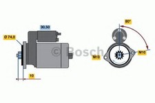 BOSCH 0 986 018 701 Anlasser 1 kW 12V für TOYOTA STARLET (EP91)