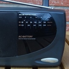 PHILIPS Radio AE 2140☆Portable Radio☆Vintage☆Schwarz☆Tragbar☆Funktioniert