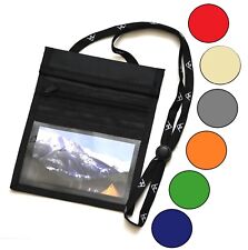 sunwallet Brustbeutel Umhängetasche Brusttasche Geldbörse schwarz beige blau