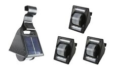 3er-Set Solar Solarlampen Zaunleuchte Aussenlampe Gartenlicht Dachrinnenleuchten
