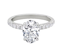 950 Platinum 1.95 Karat Oval