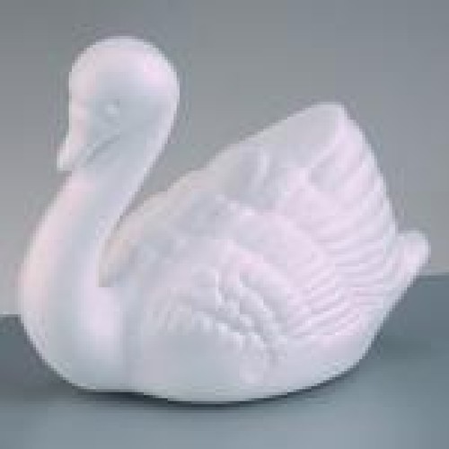 Styropor schwan 12x17cm - styropor-,