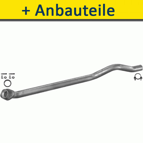 Mittleres rohr mit - mittleres, montagesatz