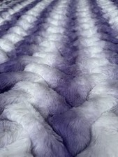 Alfredo Pauly Premium Chinchilla Optik Wendedecke Wohndecke 150 x 200 cm, Lila