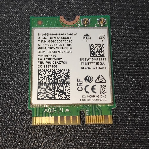 Intel dual band - 9560ngw, wifi