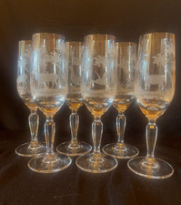 6 Stück Sektglas Kristallglas