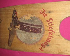  Schuhknecht, Stiefelknecht, ca. 40er Jahre + Schuhanzieher Metall schwarz