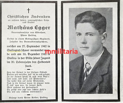 Sterbebild wwii schütze - sterbebild,