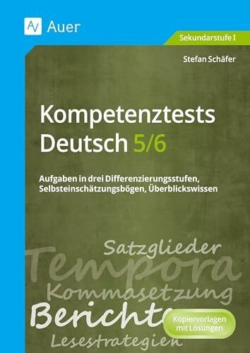 Kompetenztests deutsch 6 - kompetenztests, 5-6