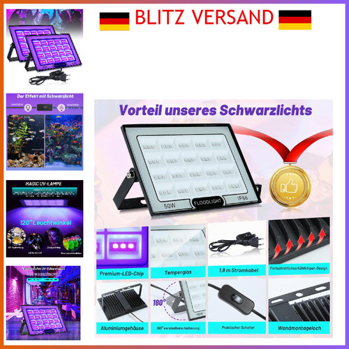 50w schwarzlicht strahler - 50w,