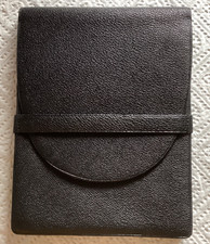 Alte Zigarren Tasche Etui Leder Schwarz 15 x 11,5 x 3,5 cm Zigarillos unbenutzt