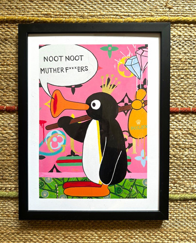 Gerahmtes bild pingu noot - bild,