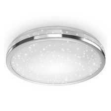 Led deckenleuchte chrom rund - chrom,