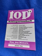 top Schlagertextheft Nr. 71