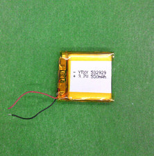 3,7 Volt 550 mAh 532929 LiPo Akku 28 x 28 x 6 mm mit Schutzplatine