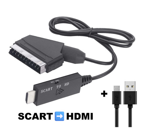 Scart hdmi adapter full hd - adapter,