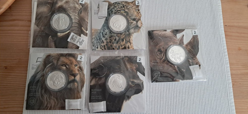 Silbermünzen 1oz big five - silbermÜnzen, #