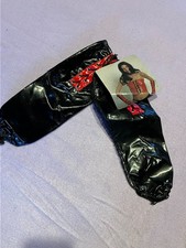 Armstulpen schwarz Lackartig