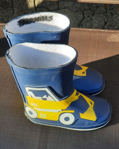 Gummistiefel blau bagger - gummistiefel,,
