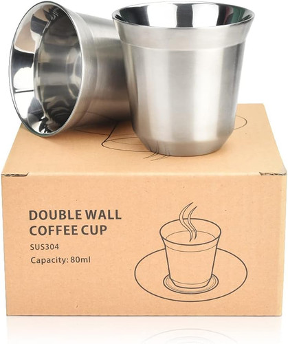 Doppelwandige edelstahltasse - doppelwandige,