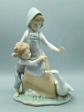 Lladro Spain Figur Gänsemagd