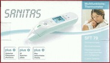 Sanitas Multifunktions-Thermometer SFT 79 Thermometer Ohr- und Stirnthermometer